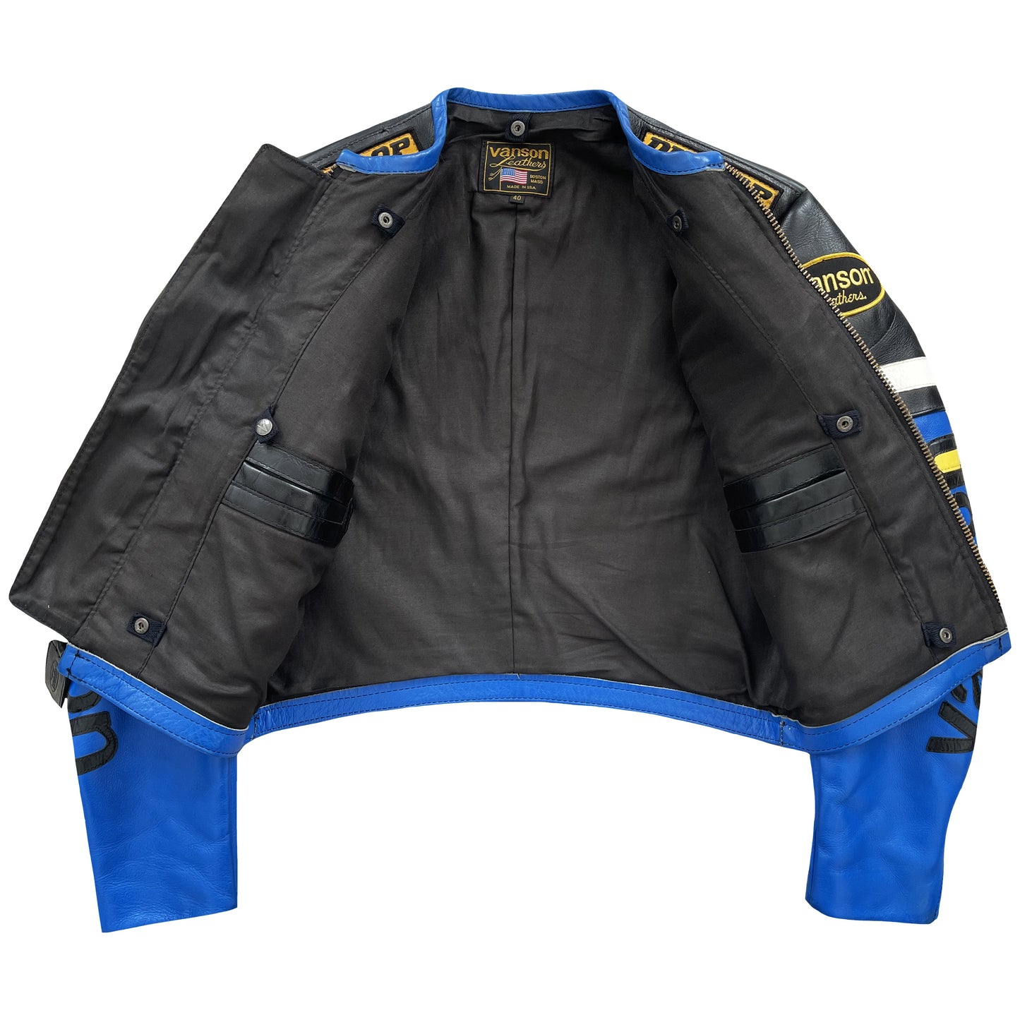 Vanson Leathers Genesis NYC Motorcycle Racer Jacket - M