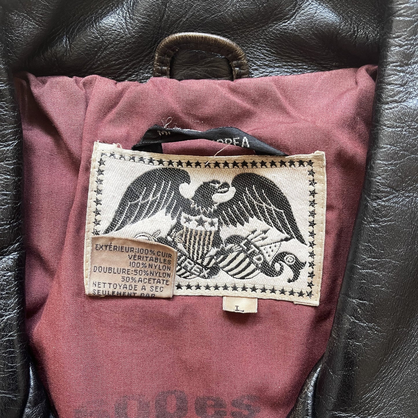 Avirex Daytona Leather Biker Jacket - L