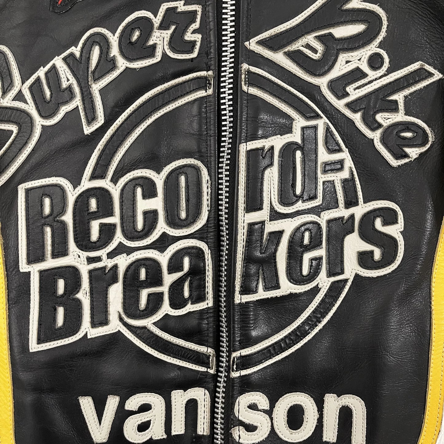 Vanson Leathers x Yellow Corn Motorcycle Racer Jacket - M
