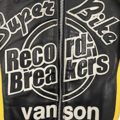Vanson Leathers x Yellow Corn Motorcycle Racer Jacket - M