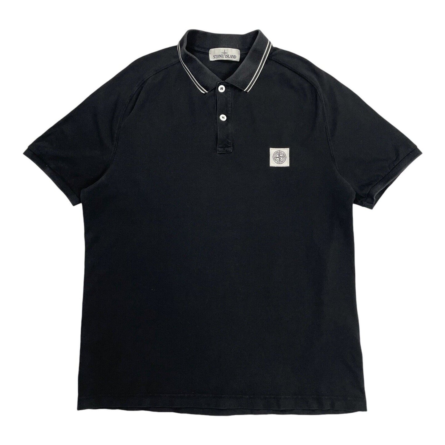 Stone Island Polo Shirt, Size XL | Stone island, Black