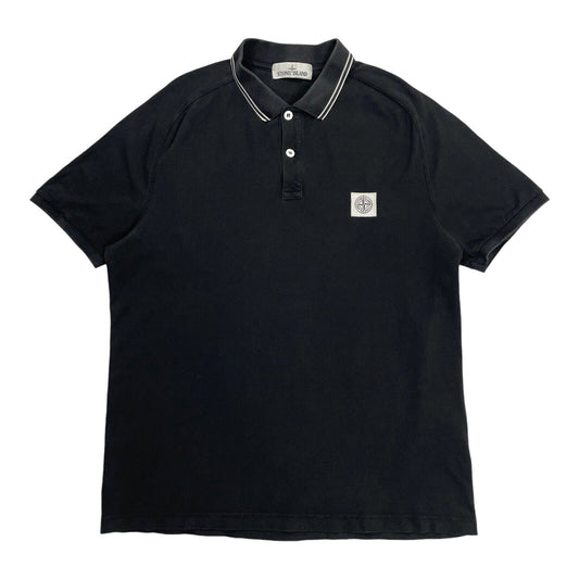 Stone Island Polo Shirt, Size XL | Stone island, Black