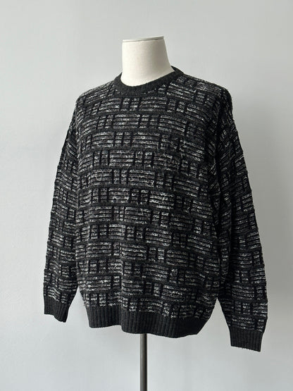 Italian Vintage 1990s Wool Chunky Knit Jumper - XL