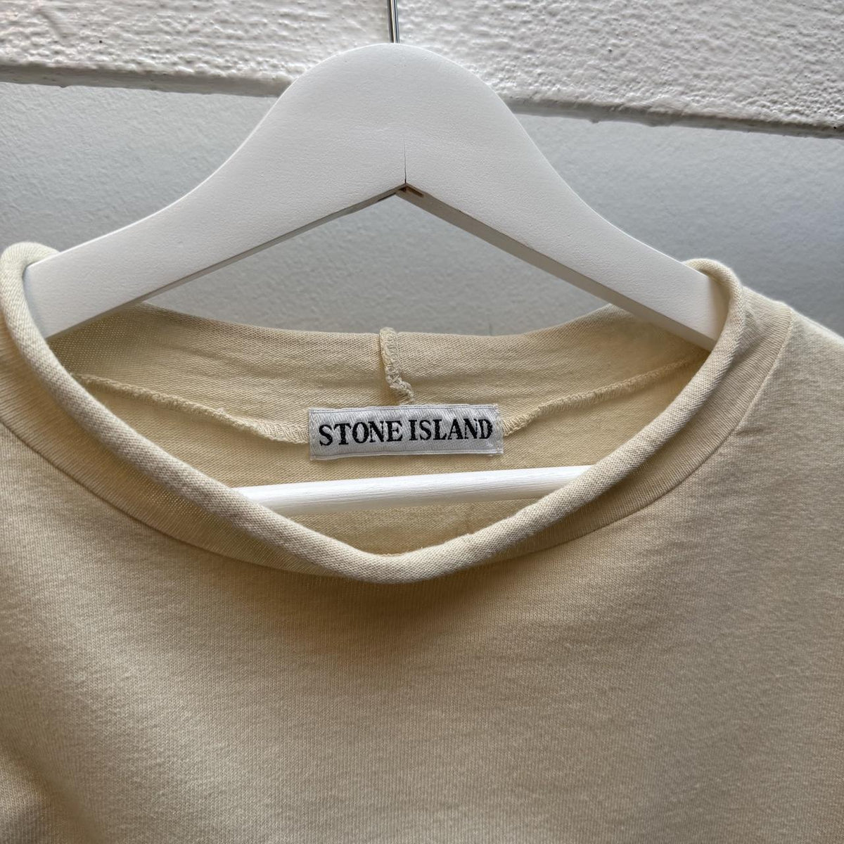 90’s Stone Island Marina Long Sleeve (XL) | Extra Large, Cream