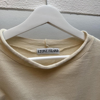 90’s Stone Island Marina Long Sleeve (XL) | Extra Large, Cream