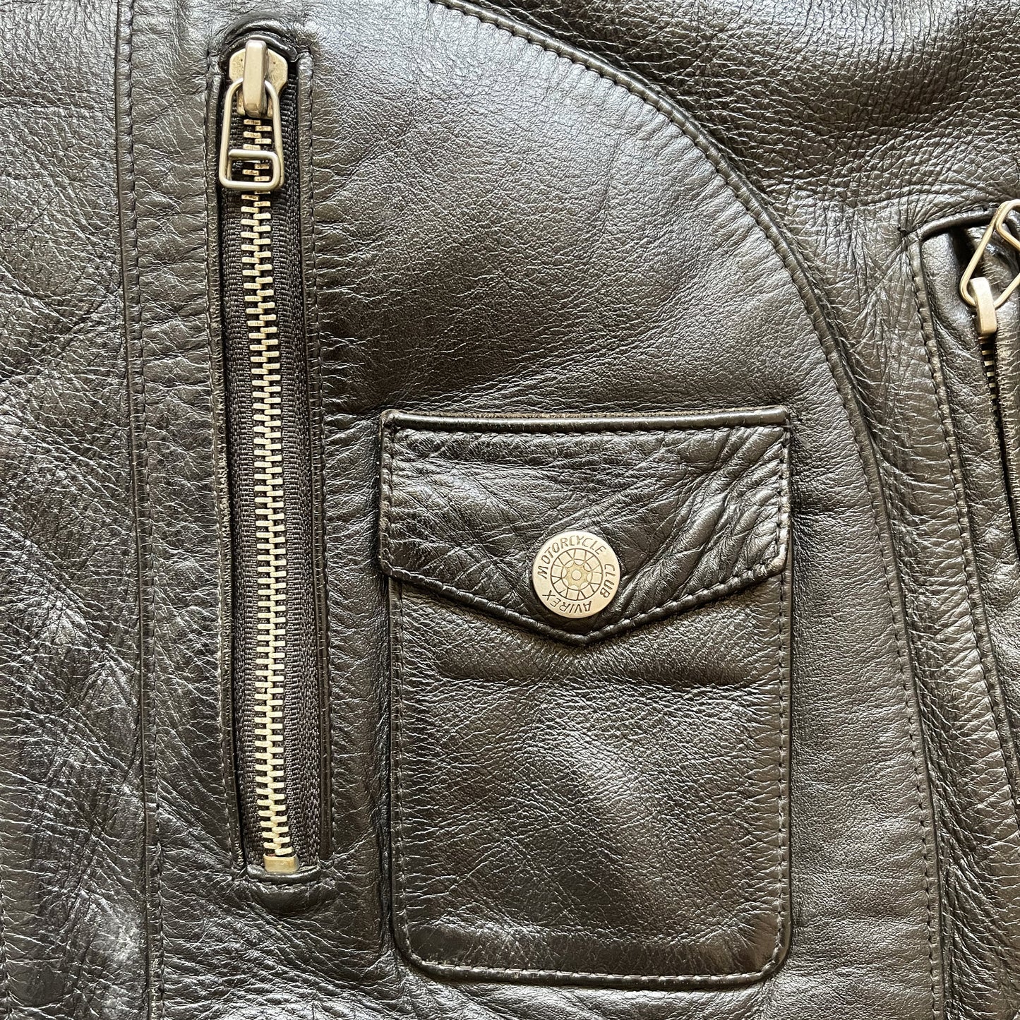 Avirex Daytona Leather Biker Jacket - L