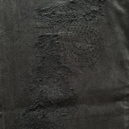 Boro Sashiko Black Distressed Jeans - W38"