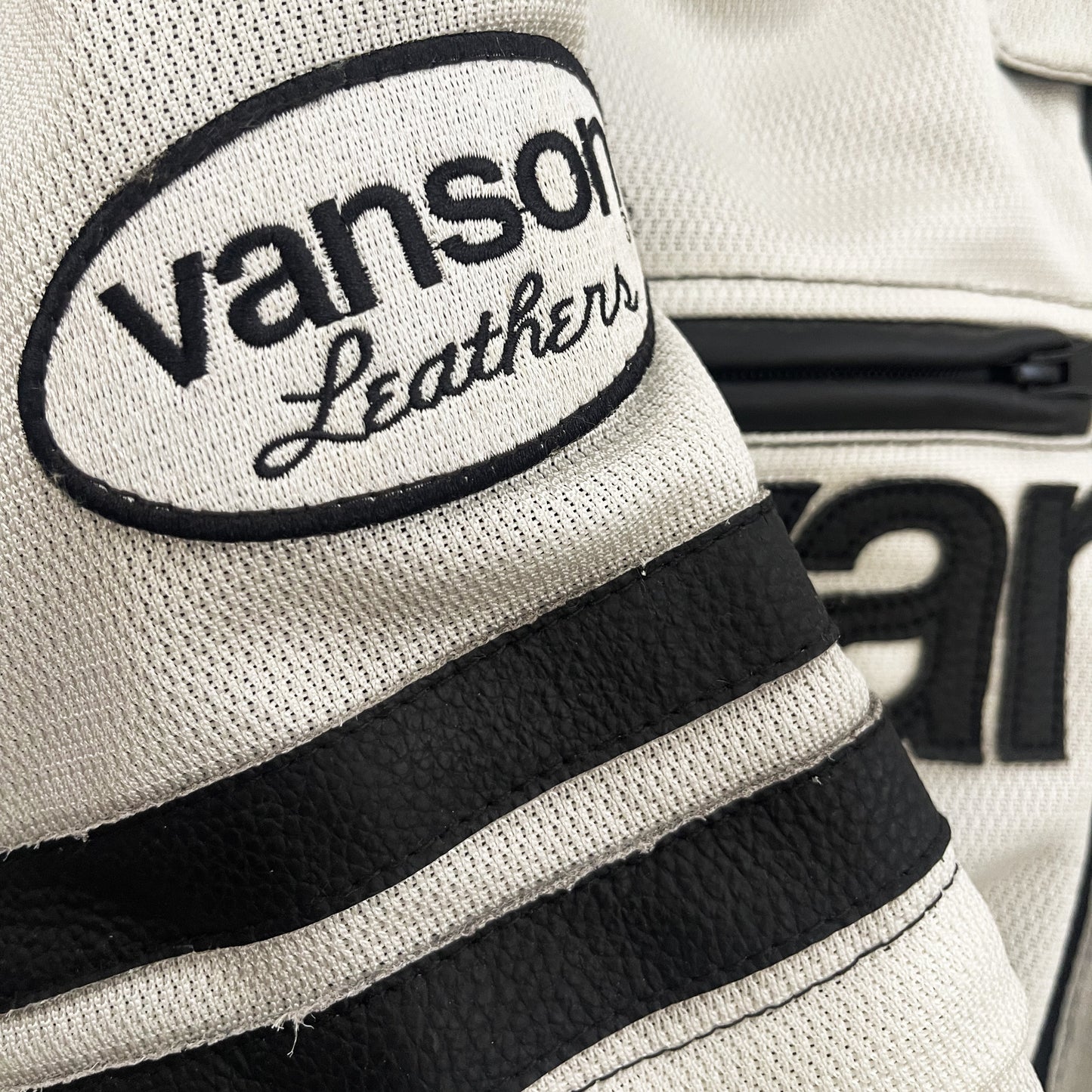 Vanson Leathers Motorcycle Mesh Racer Jacket - M