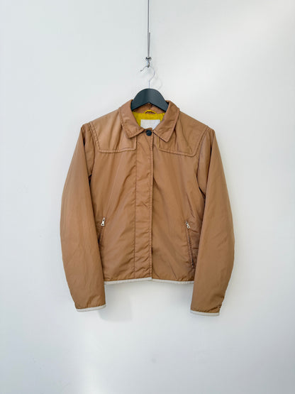 Prada Nylon Padded Jacket | Small, Brown