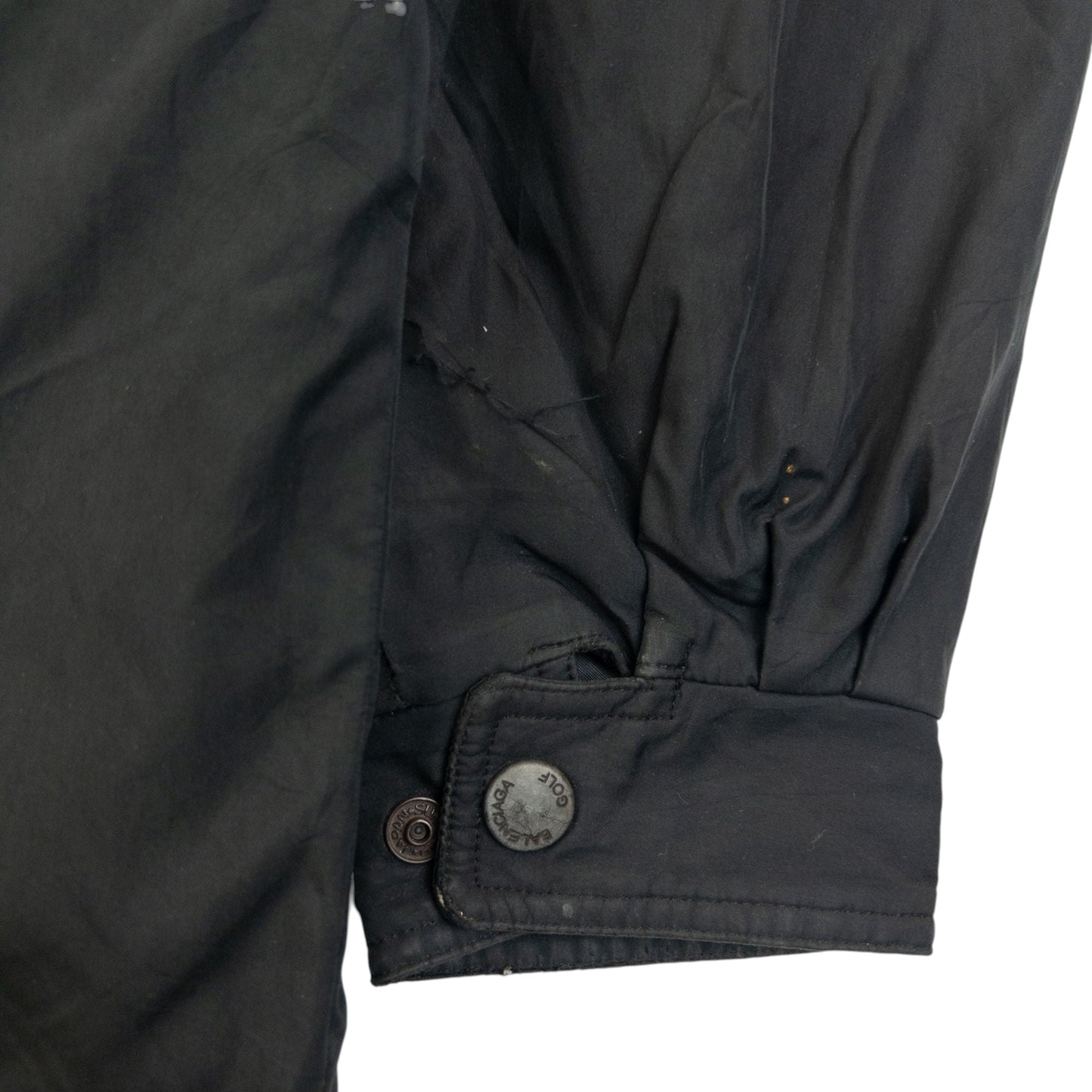 Vintage 90s Balenciaga Fleece Lined Jacket Size S | Small, Black