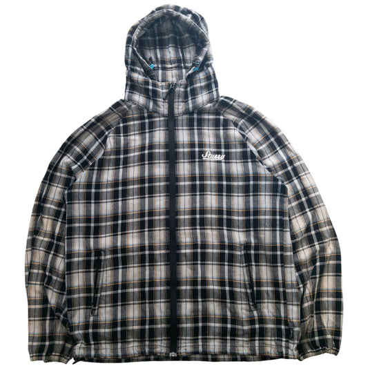 Vintage Stussy Zip Up Check Jacket Size L