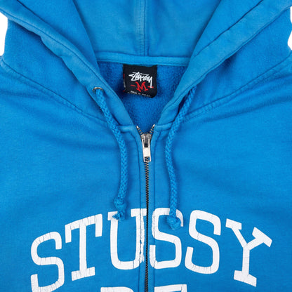 Vintage Stussy Zip Up Graphic Hoodie Size M