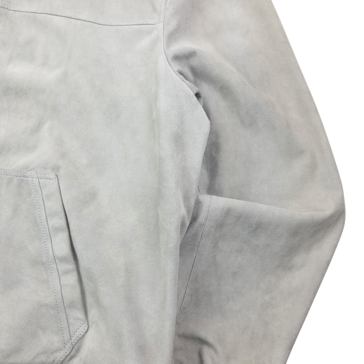 Vintage Burberry Brit Zip Up Suede Jacket Size XL | XL, Grey