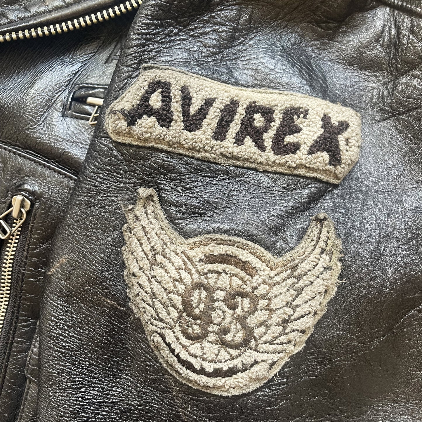 Avirex Daytona Leather Biker Jacket - L