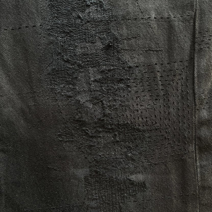 Boro Sashiko Black Distressed Jeans - W38"