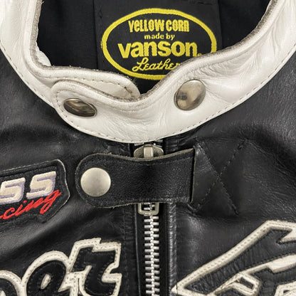 Vanson Leathers x Yellow Corn Motorcycle Racer Jacket - M