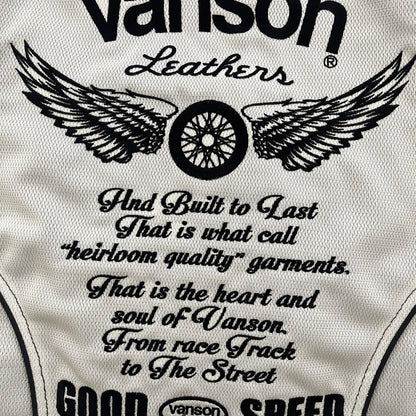 Vanson Leathers Motorcycle Mesh Racer Jacket - M