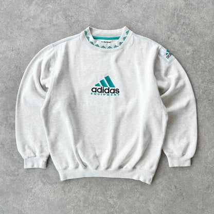 Adidas Equipment 1990s heavyweight embroidered sweatshirt (M)