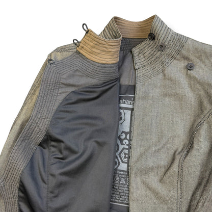 AW99/00 Maharishi Asymmetric Kimono Jacket (S) | Small, Black