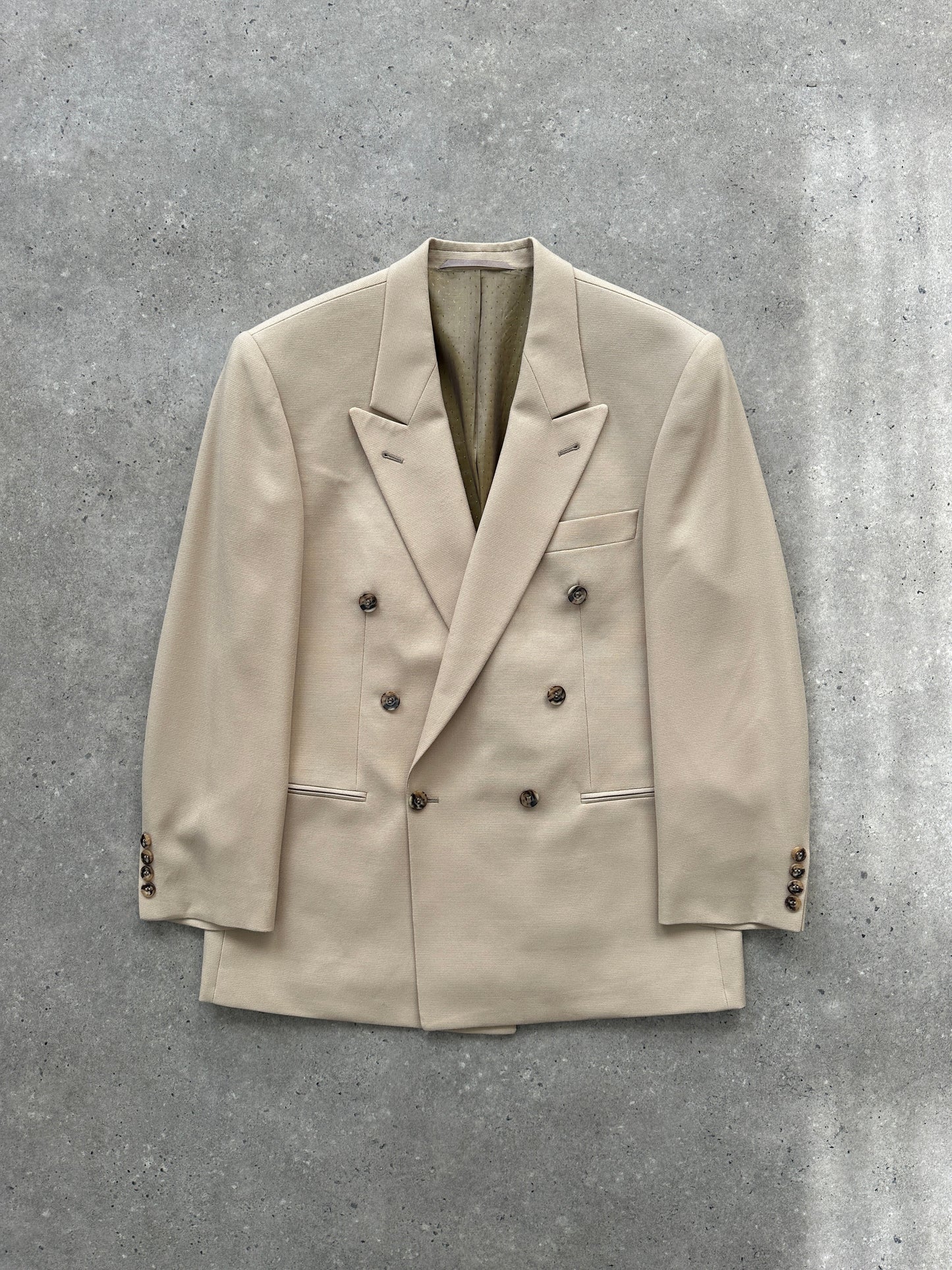 Vintage Wool Double Breasted Blazer - 40R/L