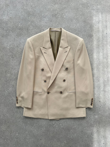 Vintage Wool Double Breasted Blazer - 40R/L