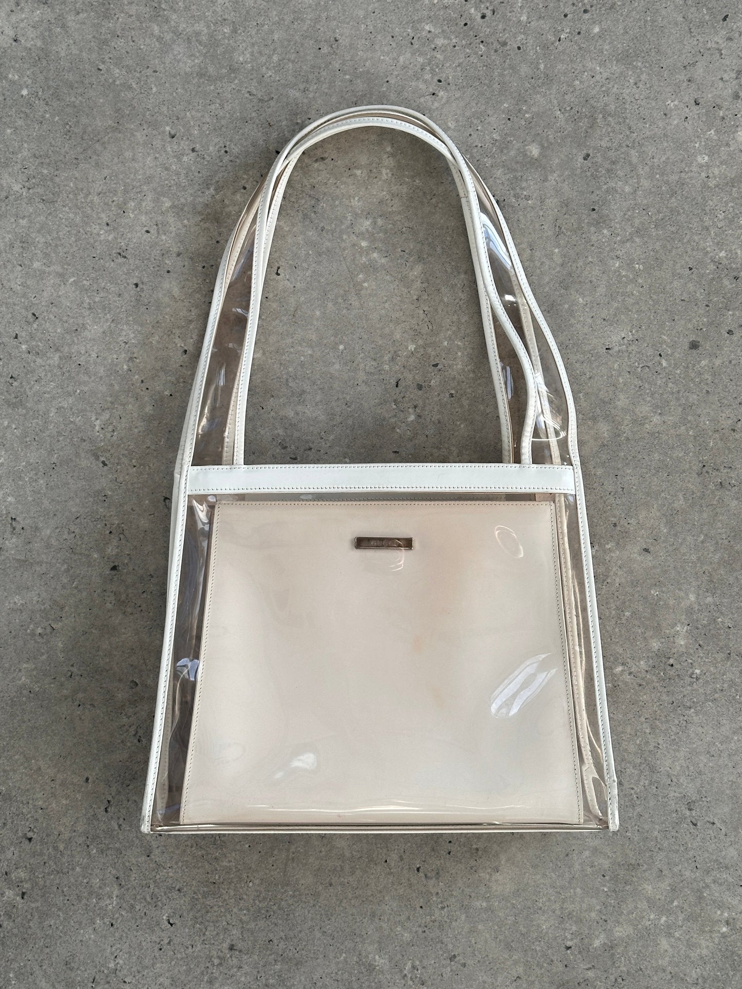 Gucci 1990s Tom Ford 2 in 1 Leather & Vinyl Shoulder Bag