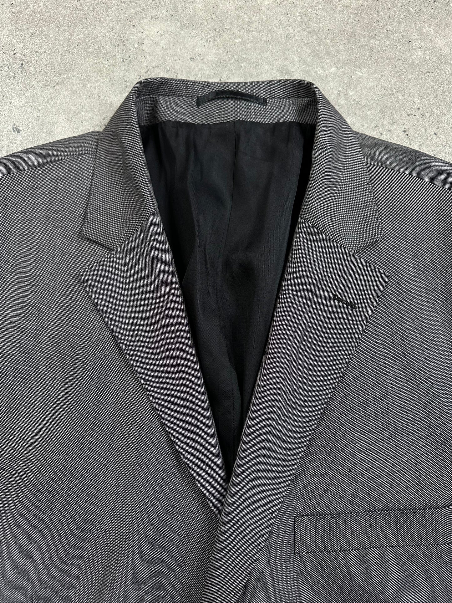Doremen x Loro Piana 1990s Wool Single Breasted Blazer - 46R/XXL