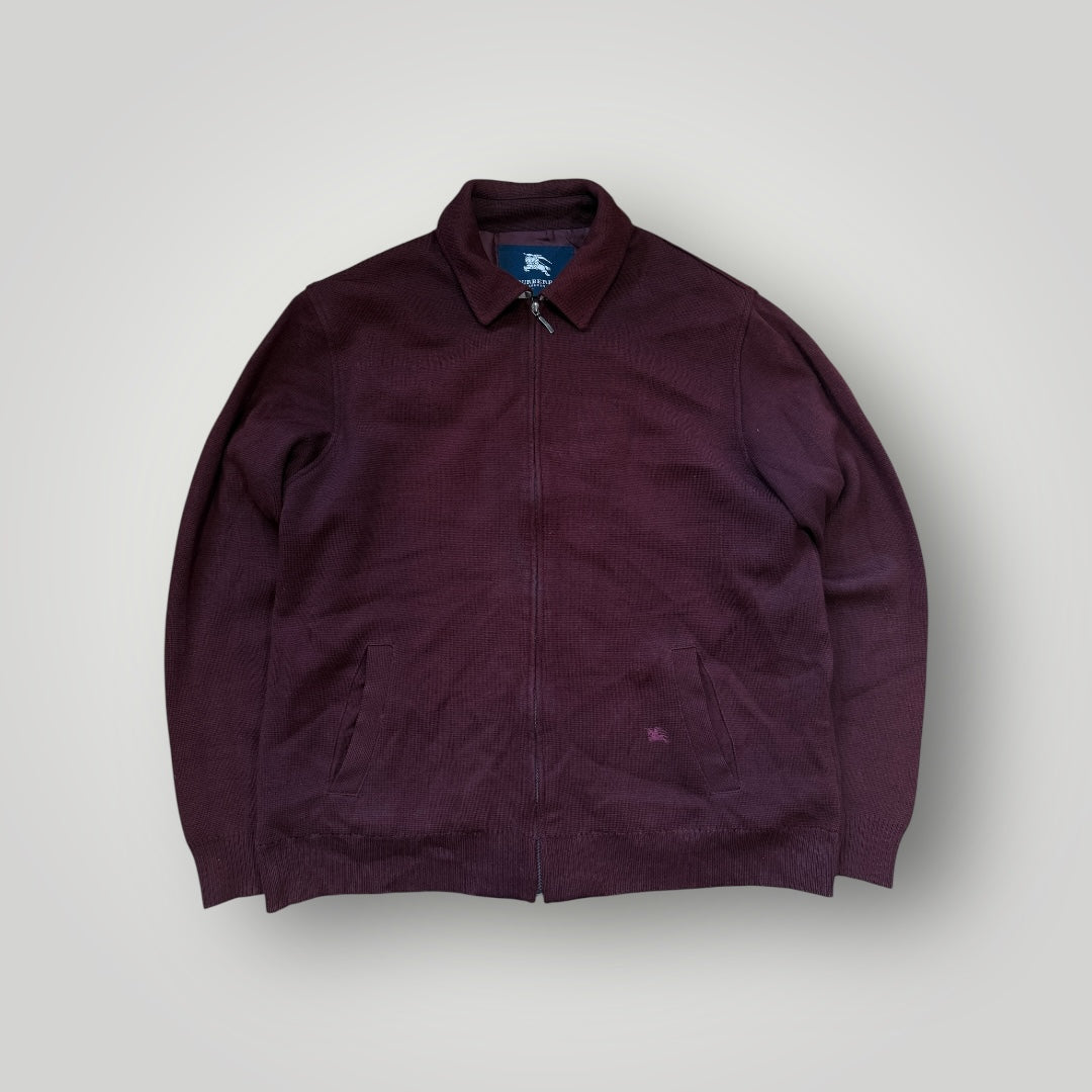 Buberry 2000's Wool Zip Up Nova Collar Harrington Jacket XL