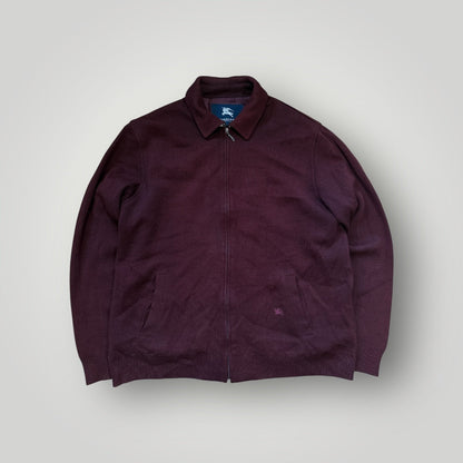 Buberry 2000's Wool Zip Up Nova Collar Harrington Jacket XL