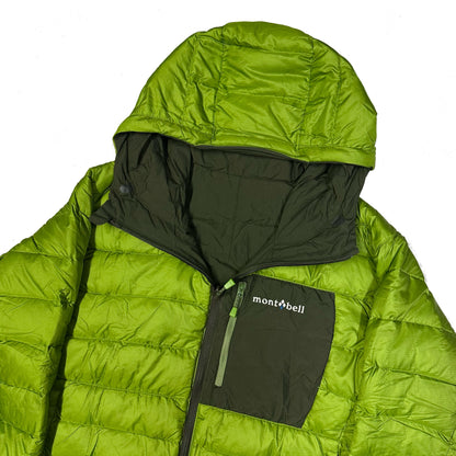 Montbell Reversible puffer Jacket In Green & Khaki ( S )