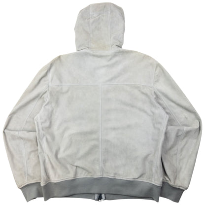 Vintage Burberry Brit Zip Up Suede Jacket Size XL | XL, Grey