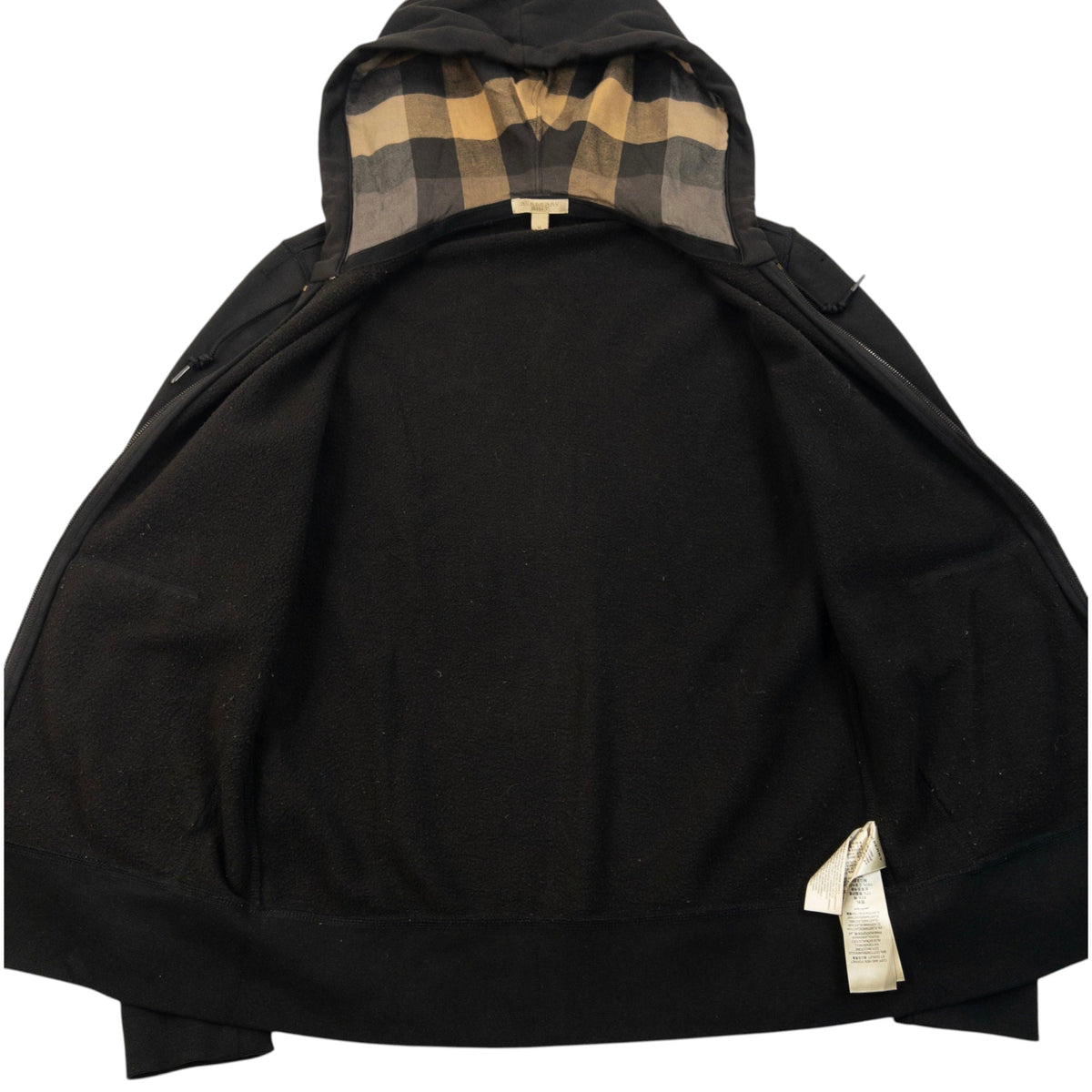 Vintage Burberry Brit Zip Up Hoodie Size S | Small, Black