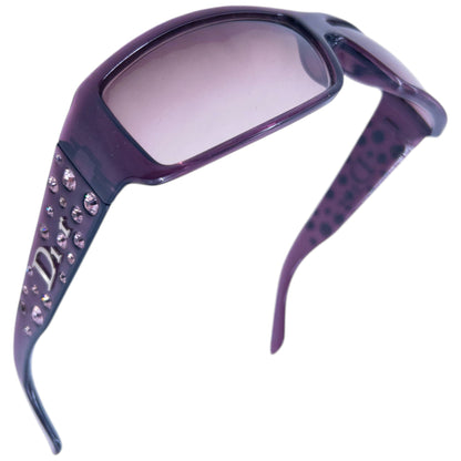 Vintage 2000s Dior Diamonte Jewel Sunglasses | O/S, Purple