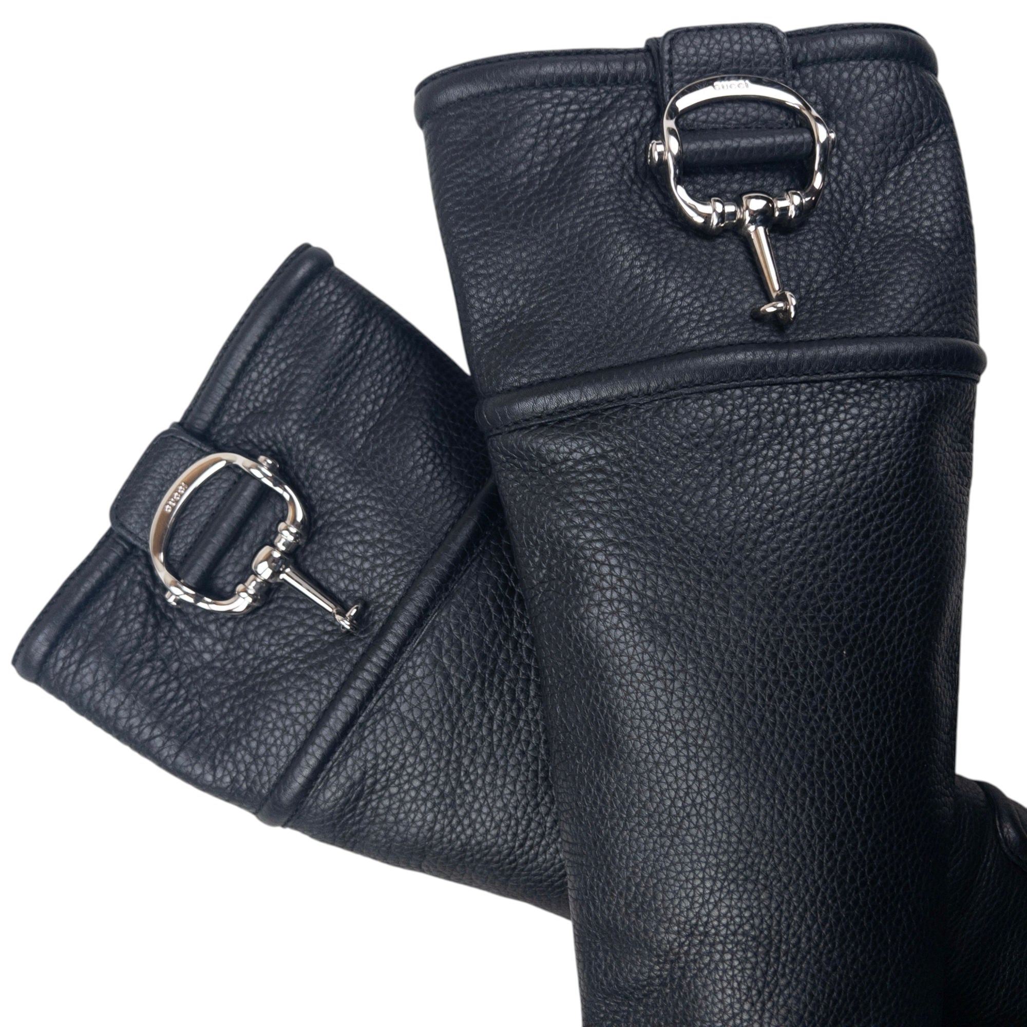 Vintage 2000s Gucci By Tom Ford Leather Hasler Horse Bit Boots