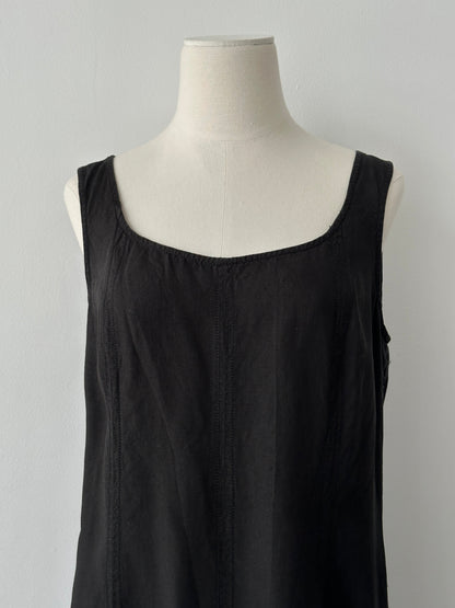 Max Mara Weekend 2000s Pure Linen Floor Length Dress - M-L