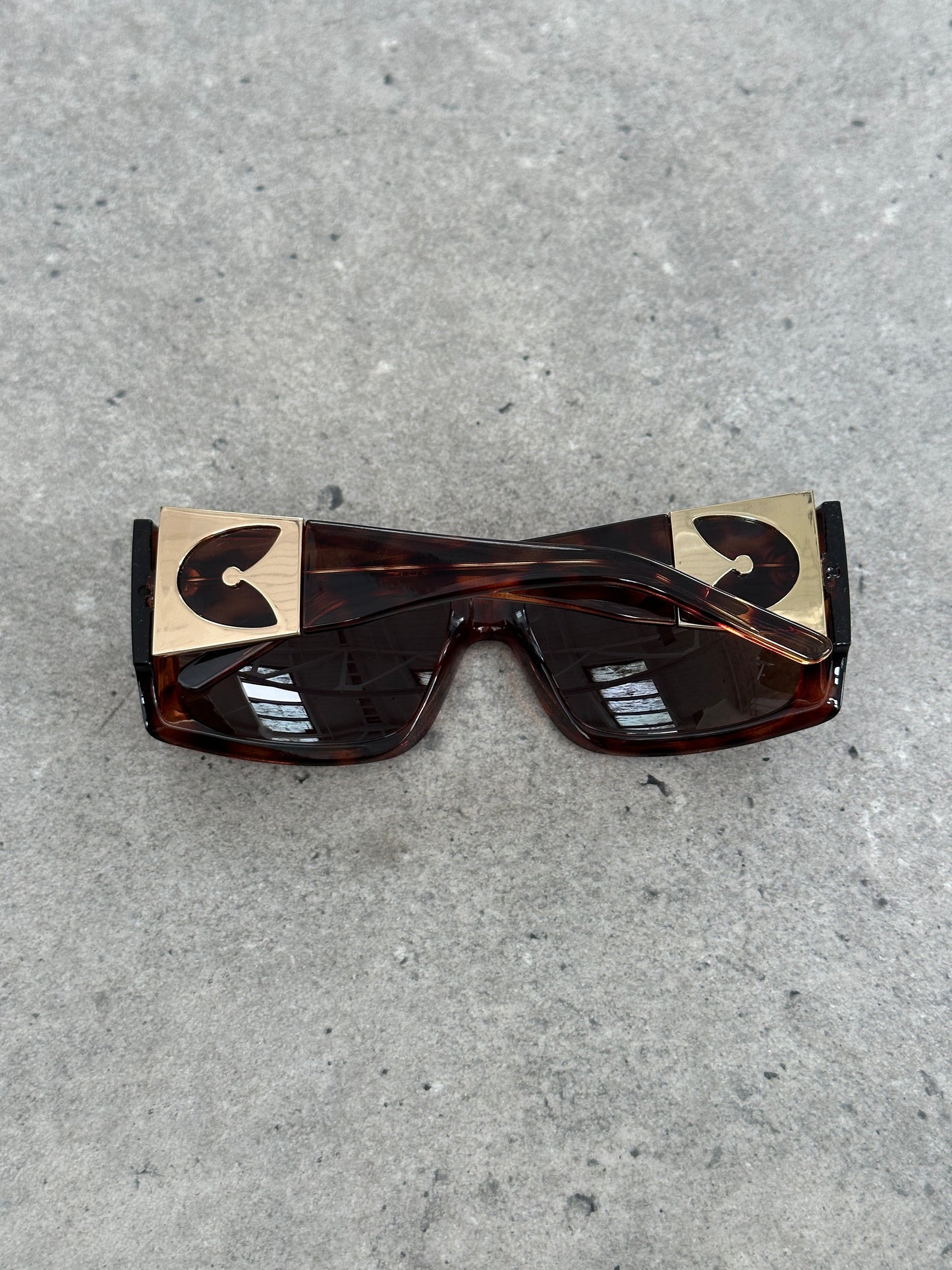 Gianfranco Ferre 1990s Oversized Square Logo Sunglasses