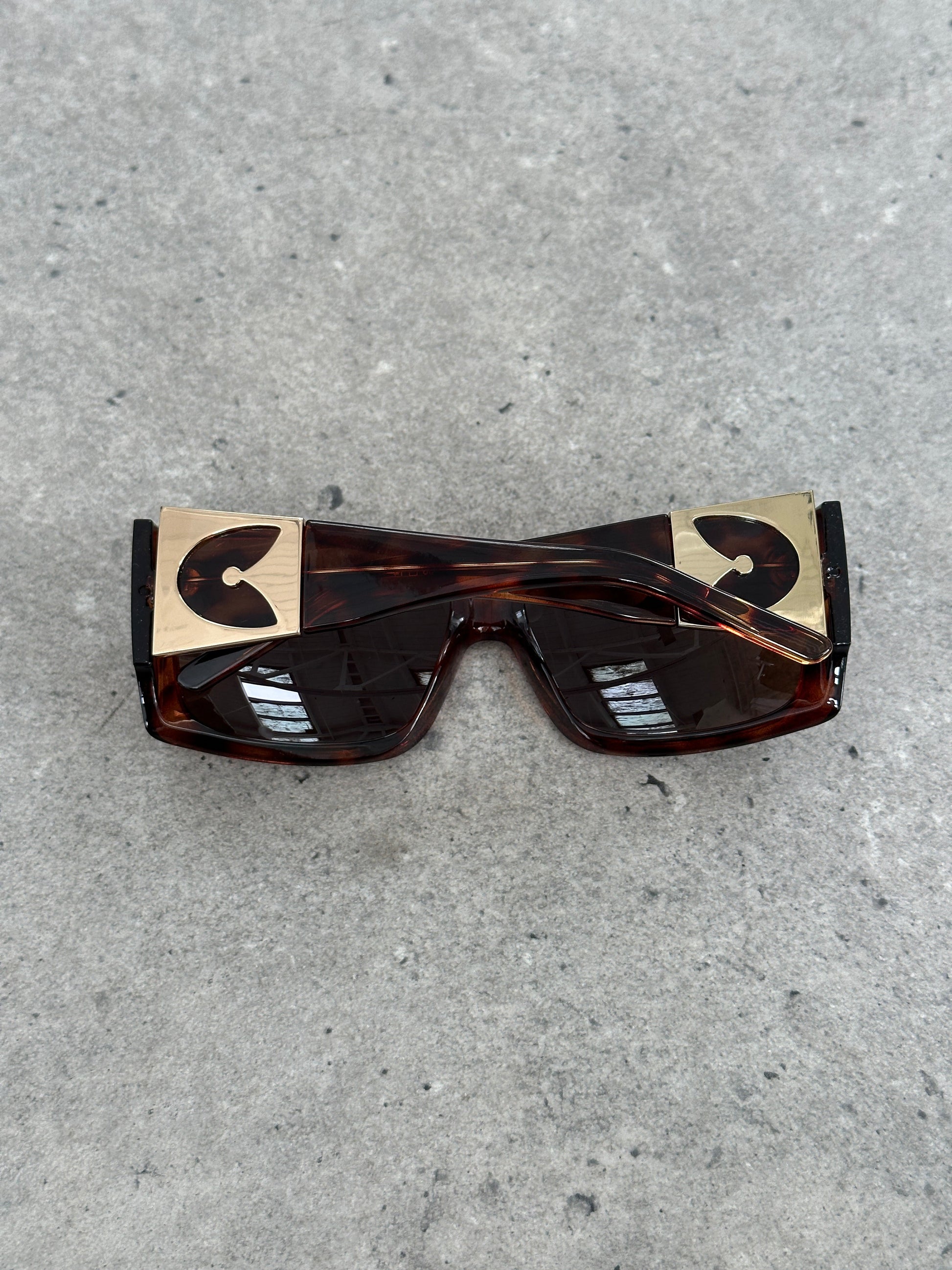 Gianfranco Ferre 1990s Oversized Square Logo Sunglasses