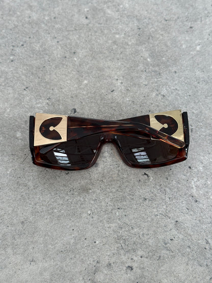 Gianfranco Ferre 1990s Oversized Square Logo Sunglasses