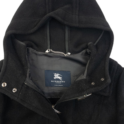 Vintage 2000s Burberry Wool Duffle Jacket Womens Size S | O/S, Black