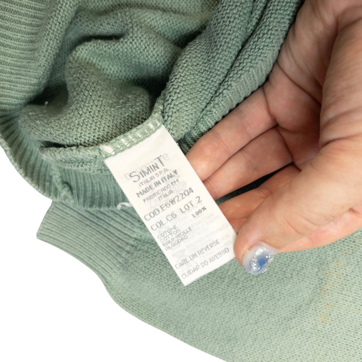 Vintage 90s Armani Jeans Knit Jumper Size M | Medium, Green