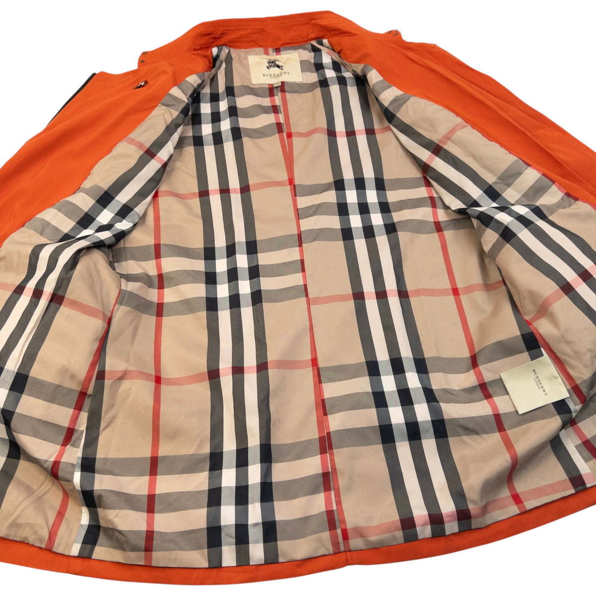 Vintage Burberry Nova Check Lined Jacket Womens Size XL | XL, Orange