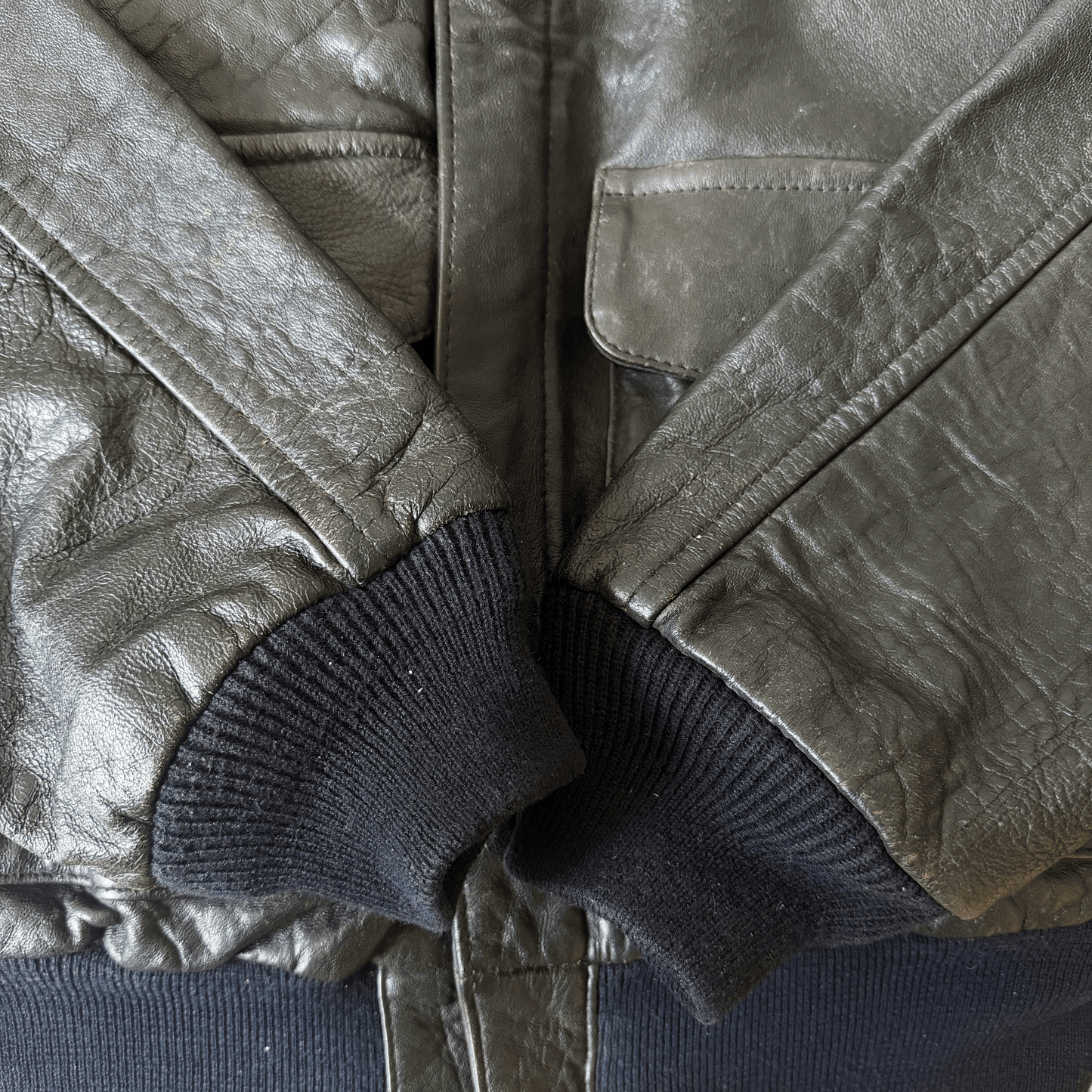 Avirex 1988 'Patrouille de France' A2 Leather Flight Jacket - S / M | S / M, Red