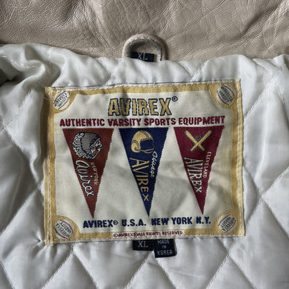 Avirex Leather Varsity Jacket - XL