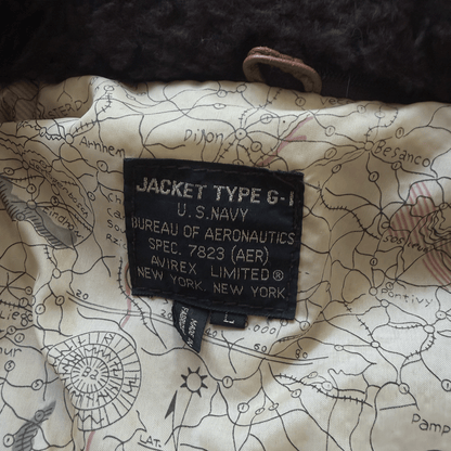 Avirex 1987 Top Gun G-1 Flight Jacket - L | Large, Brown