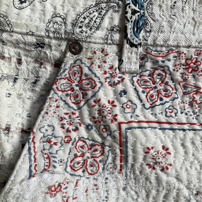Boro Bandana Sashiko Distressed Jeans - W31"