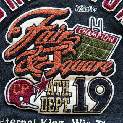 Champion 'Fair and Square Champion' Varsity Jacket - M