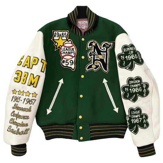 Style Eyes 'Shamrock Baseball Champs' Varsity Jacket - L