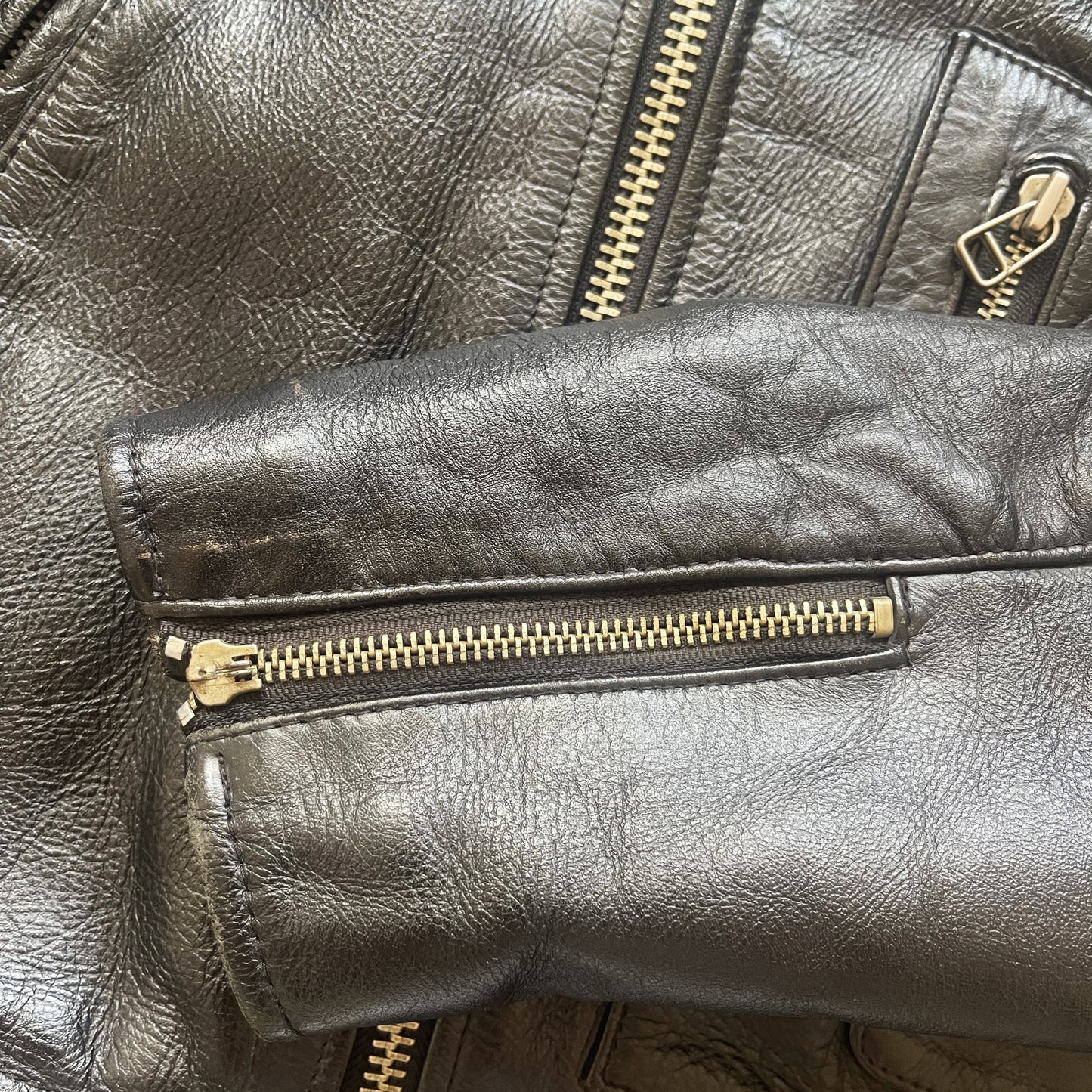 Avirex Daytona Leather Biker Jacket - L