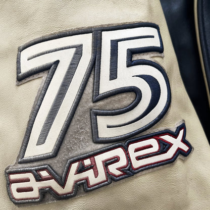 Avirex Leather Varsity Jacket - 3XL