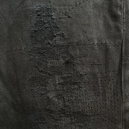 Boro Sashiko Black Distressed Jeans - W38"